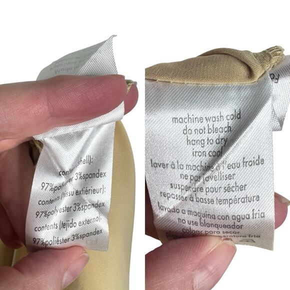 NWT Danielle Bernstein The Halter Dress Gold Satin Convertible Keyhole Small S - Picture 9 of 13